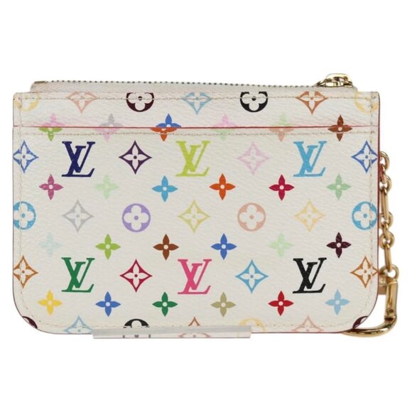 LOUIS VUITTON Monogram Multicolor Pochette Cles NM White M93734 LV Auth 127792V - Picture 14 of 16
